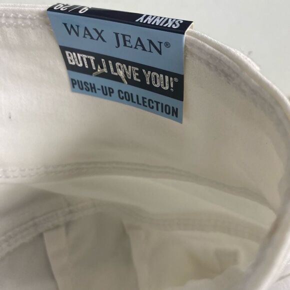WAX JEANS Butt I Love You Push-Up Collection Skinny Size 9 White New With Tags - Picture 5 of 11